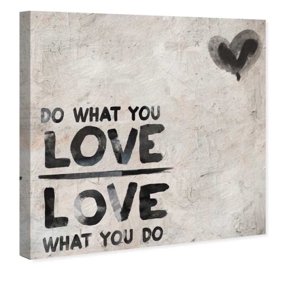 Oliver Gal “Do What You Love” Wall Art Canvas Print